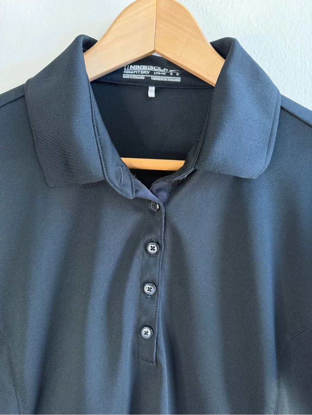 Nike Black Golf Polo Dri-Fit Shirt Women’s Large